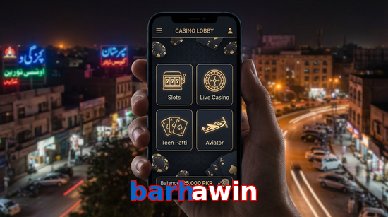 Main screen of Barhawin app page for PK players