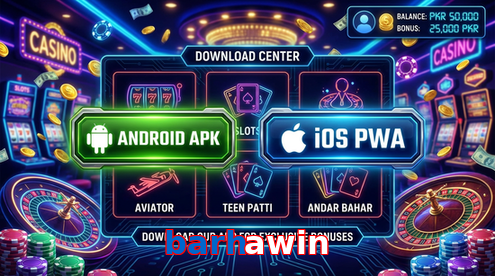 Main screen of Barhawin download page for PK players